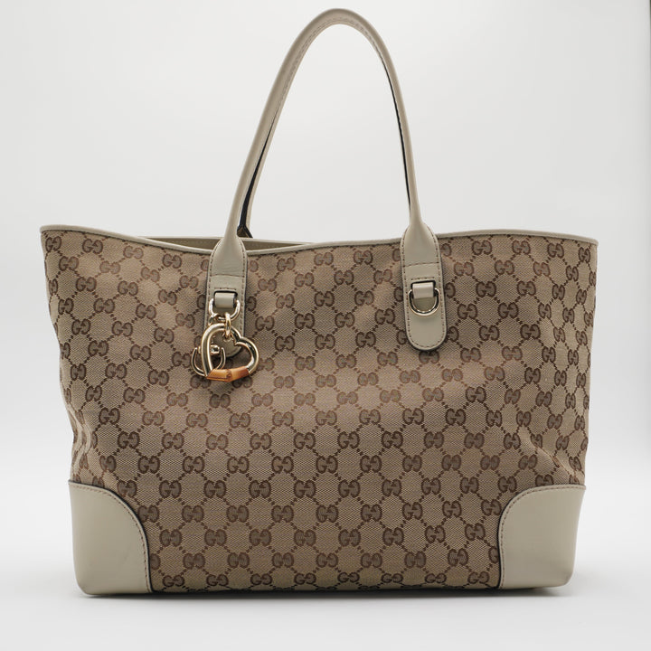 Gucci GG Canvas Heartbit Tote Bag