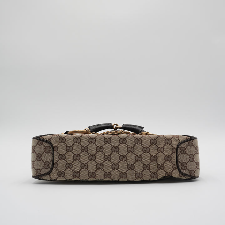 Gucci Horsebit GG Monogram Shoulder Bag