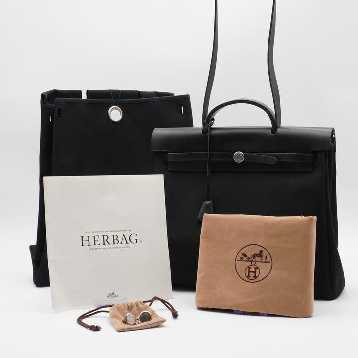 HERMES Black Herbag