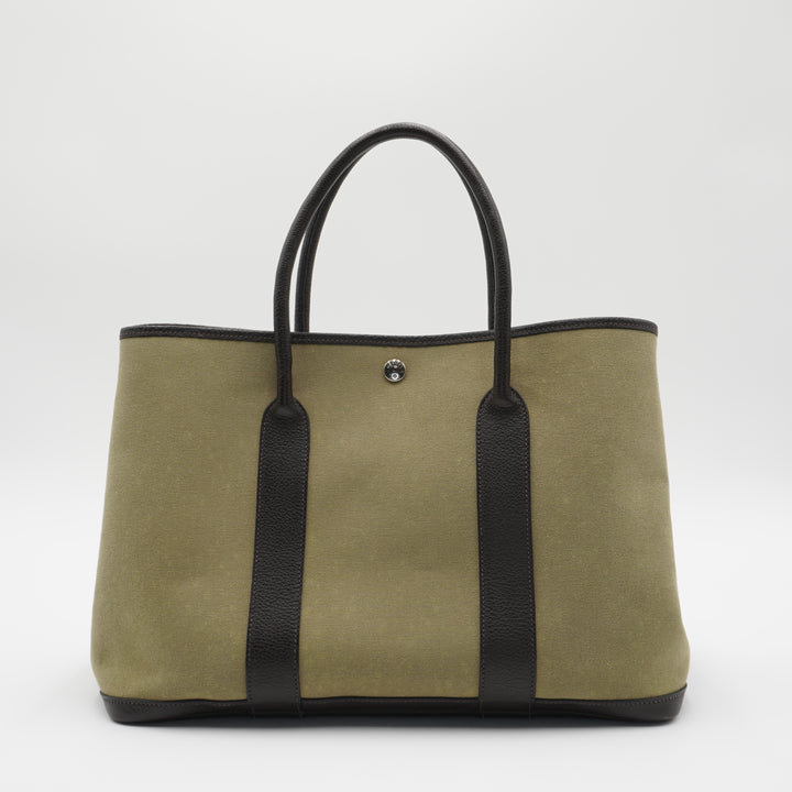 HERMES Olive Garden Party Tote Bag