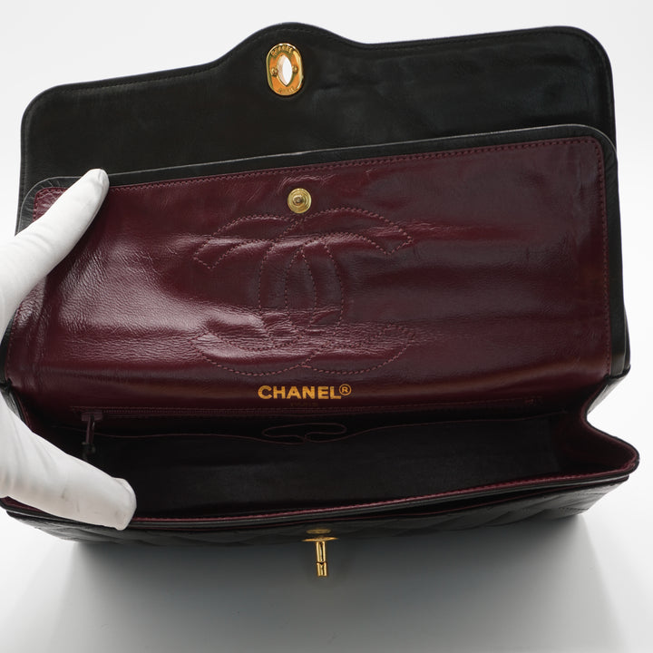 CHANEL Paris Limited Edition Two-Tone CC Logo Double Flap Bag - Very Good