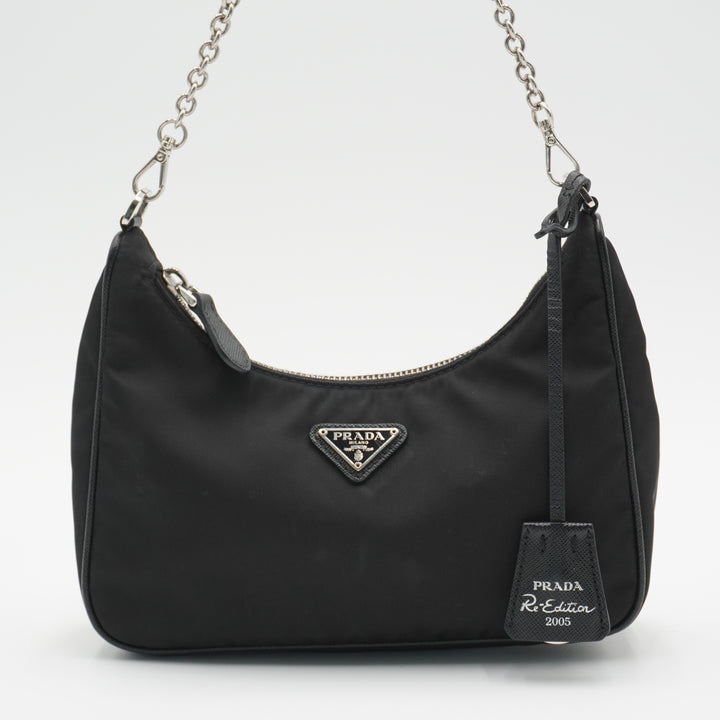 PRADA Black Nylon Re-Edition 2005 Shoulder Bag